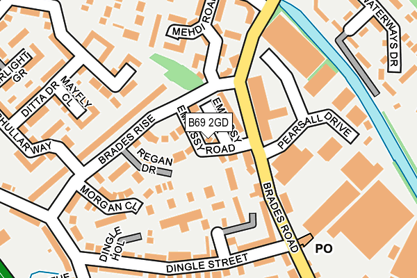 B69 2GD map - OS OpenMap – Local (Ordnance Survey)
