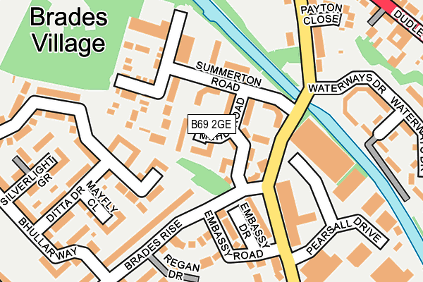 B69 2GE map - OS OpenMap – Local (Ordnance Survey)