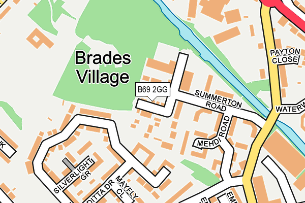 B69 2GG map - OS OpenMap – Local (Ordnance Survey)