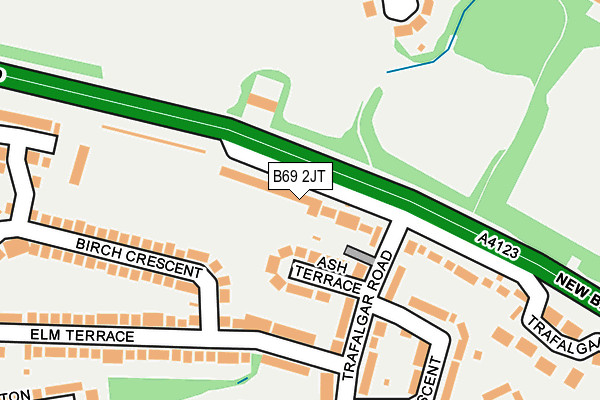 B69 2JT map - OS OpenMap – Local (Ordnance Survey)