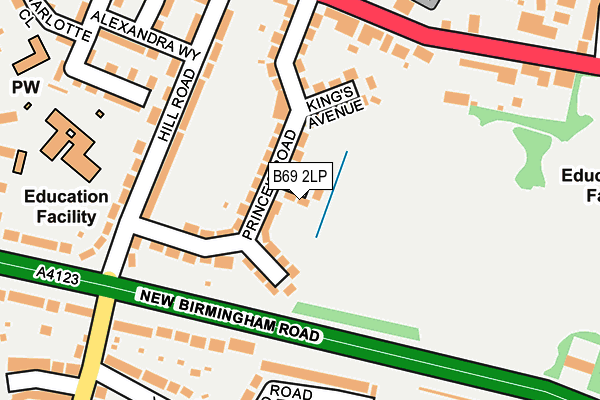 B69 2LP map - OS OpenMap – Local (Ordnance Survey)