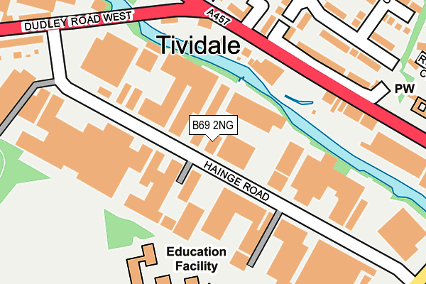 B69 2NG map - OS OpenMap – Local (Ordnance Survey)