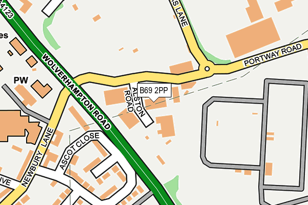 B69 2PP map - OS OpenMap – Local (Ordnance Survey)
