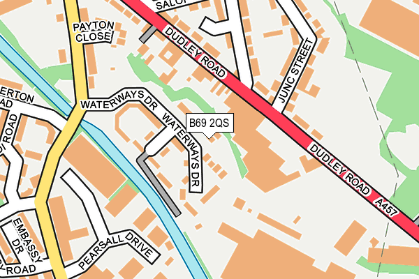 B69 2QS map - OS OpenMap – Local (Ordnance Survey)