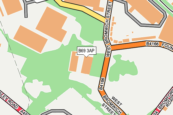 B69 3AP map - OS OpenMap – Local (Ordnance Survey)