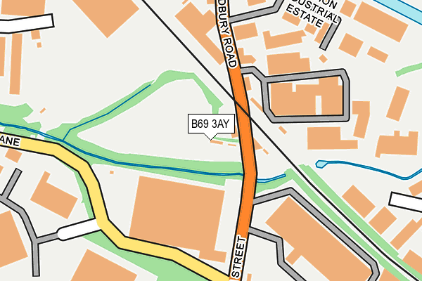 B69 3AY map - OS OpenMap – Local (Ordnance Survey)