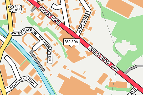 B69 3DA map - OS OpenMap – Local (Ordnance Survey)