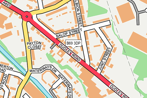 B69 3DP map - OS OpenMap – Local (Ordnance Survey)
