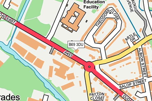 B69 3DU map - OS OpenMap – Local (Ordnance Survey)