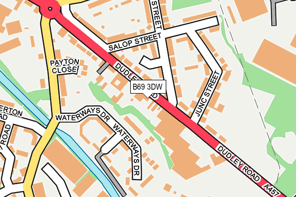 B69 3DW map - OS OpenMap – Local (Ordnance Survey)