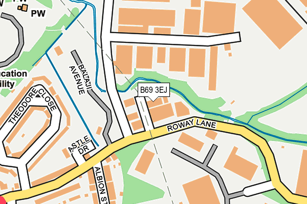 B69 3EJ map - OS OpenMap – Local (Ordnance Survey)