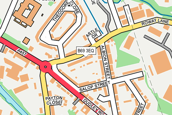 B69 3EQ map - OS OpenMap – Local (Ordnance Survey)