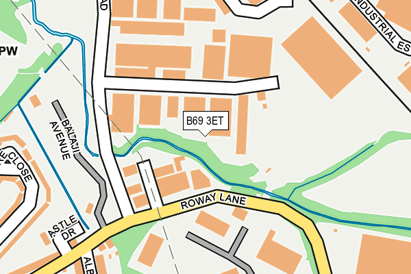 B69 3ET map - OS OpenMap – Local (Ordnance Survey)