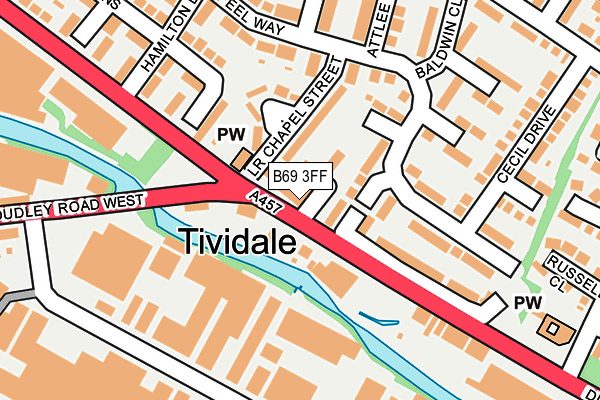 B69 3FF map - OS OpenMap – Local (Ordnance Survey)