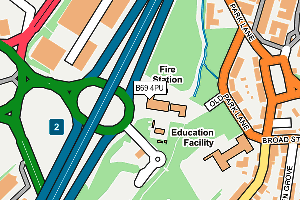 B69 4PU map - OS OpenMap – Local (Ordnance Survey)