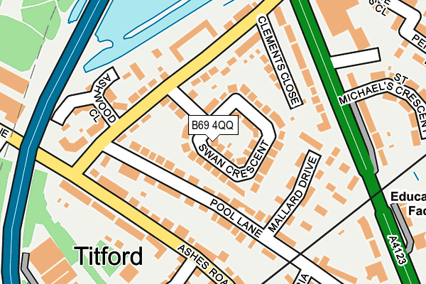 B69 4QQ map - OS OpenMap – Local (Ordnance Survey)