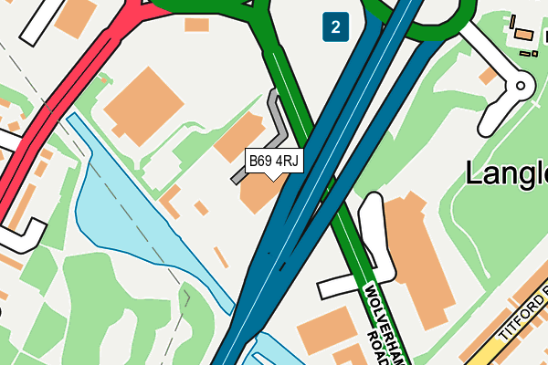 B69 4RJ map - OS OpenMap – Local (Ordnance Survey)