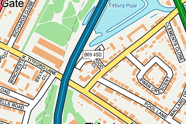 B69 4SD map - OS OpenMap – Local (Ordnance Survey)