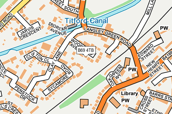 B69 4TB map - OS OpenMap – Local (Ordnance Survey)