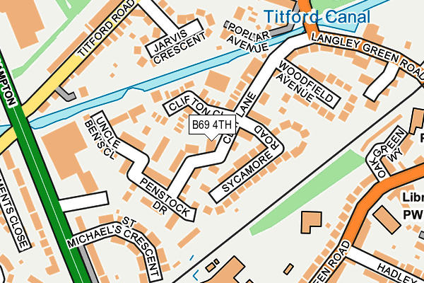 B69 4TH map - OS OpenMap – Local (Ordnance Survey)