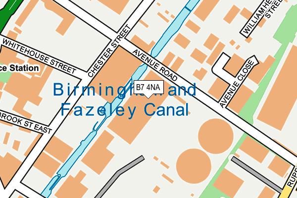 B7 4NA map - OS OpenMap – Local (Ordnance Survey)