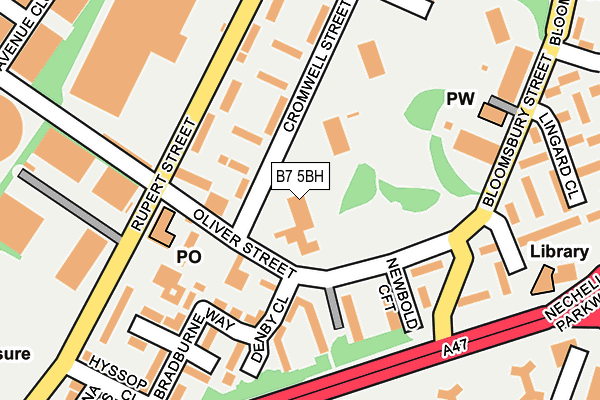 B7 5BH map - OS OpenMap – Local (Ordnance Survey)