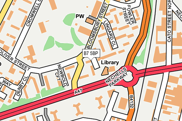 B7 5BP map - OS OpenMap – Local (Ordnance Survey)