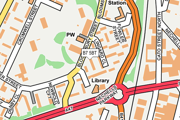 B7 5BT map - OS OpenMap – Local (Ordnance Survey)
