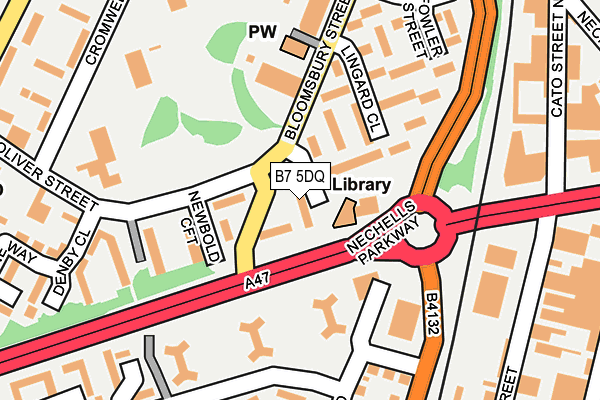 B7 5DQ map - OS OpenMap – Local (Ordnance Survey)