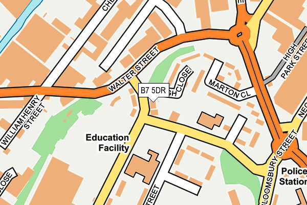 B7 5DR map - OS OpenMap – Local (Ordnance Survey)