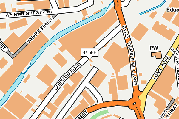 B7 5EH map - OS OpenMap – Local (Ordnance Survey)