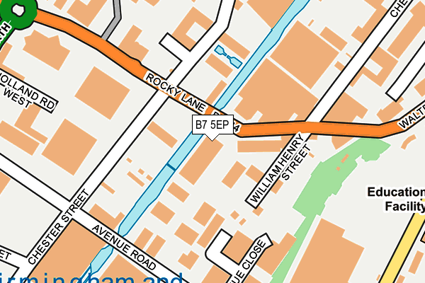 B7 5EP map - OS OpenMap – Local (Ordnance Survey)