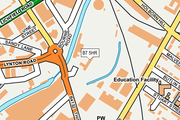 B7 5HR map - OS OpenMap – Local (Ordnance Survey)