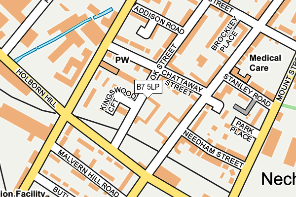 B7 5LP map - OS OpenMap – Local (Ordnance Survey)