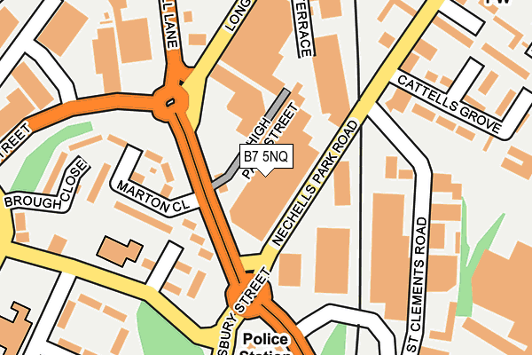 B7 5NQ map - OS OpenMap – Local (Ordnance Survey)