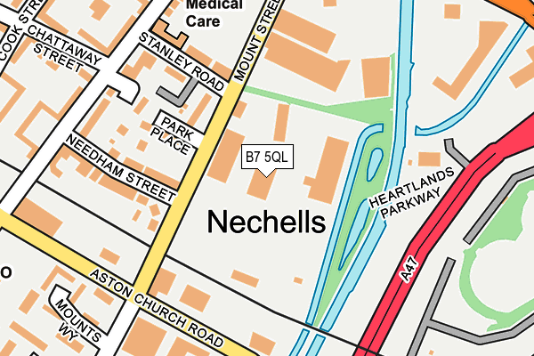 B7 5QL map - OS OpenMap – Local (Ordnance Survey)