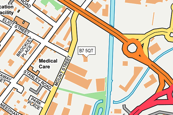B7 5QT map - OS OpenMap – Local (Ordnance Survey)