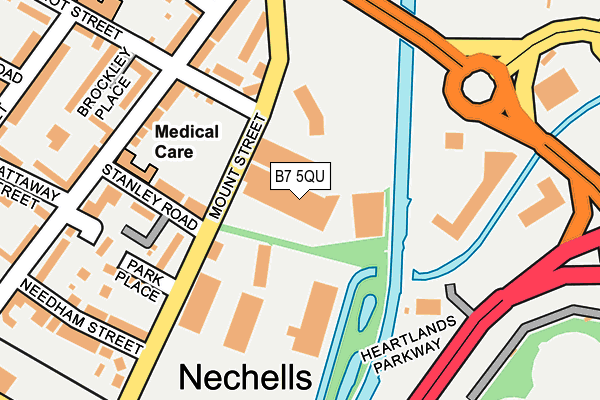 B7 5QU map - OS OpenMap – Local (Ordnance Survey)