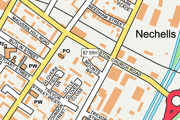 B7 5RH map - OS OpenMap – Local (Ordnance Survey)