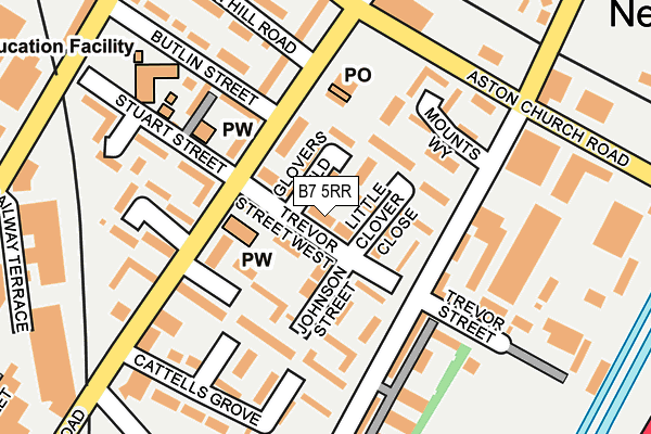 B7 5RR map - OS OpenMap – Local (Ordnance Survey)
