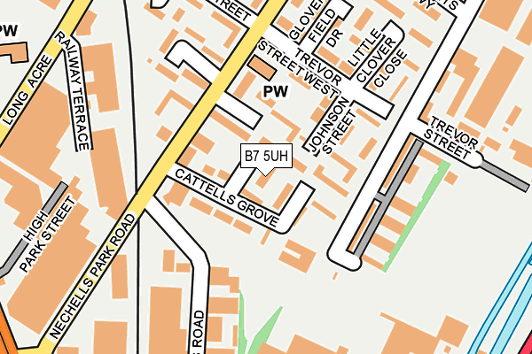 B7 5UH map - OS OpenMap – Local (Ordnance Survey)