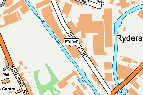 B70 0AF map - OS OpenMap – Local (Ordnance Survey)