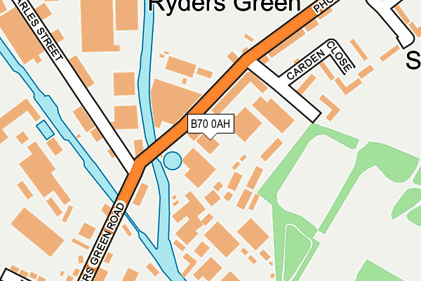 B70 0AH map - OS OpenMap – Local (Ordnance Survey)