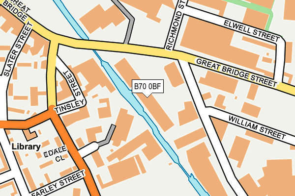B70 0BF map - OS OpenMap – Local (Ordnance Survey)