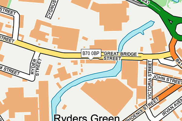 B70 0BP map - OS OpenMap – Local (Ordnance Survey)