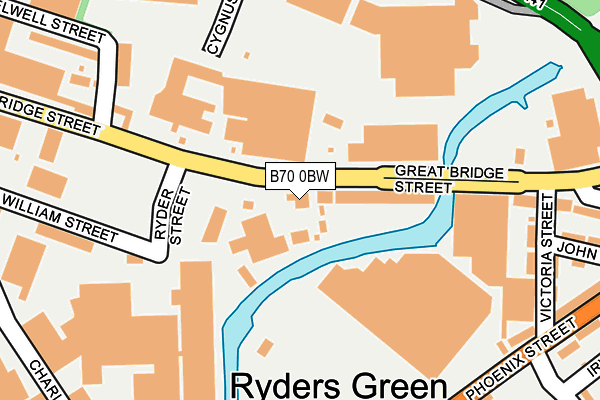 B70 0BW map - OS OpenMap – Local (Ordnance Survey)