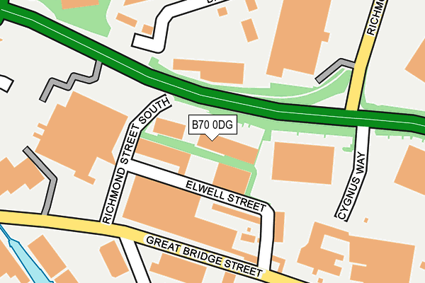 B70 0DG map - OS OpenMap – Local (Ordnance Survey)