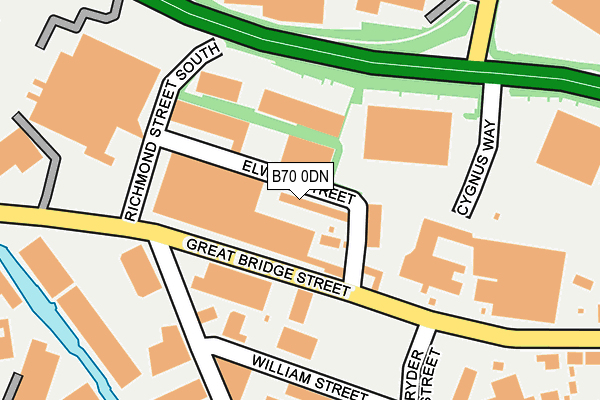 B70 0DN map - OS OpenMap – Local (Ordnance Survey)