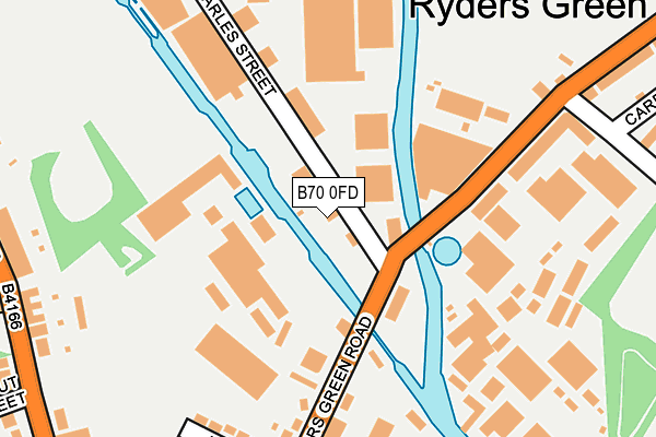 B70 0FD map - OS OpenMap – Local (Ordnance Survey)