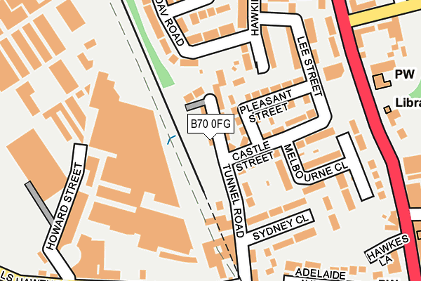 B70 0FG map - OS OpenMap – Local (Ordnance Survey)